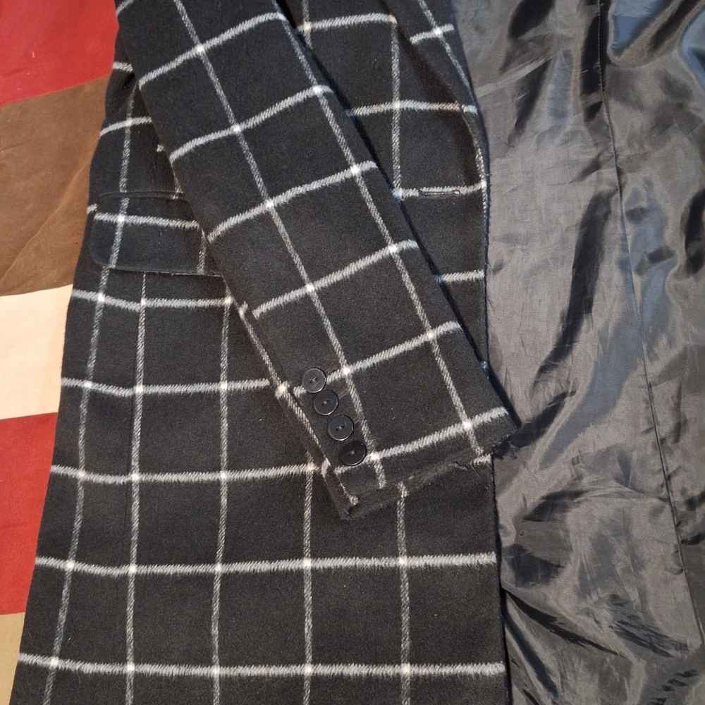 Primark Windowpane Check Coat - Chick And Cozy - Picture 7 of 9
